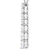 14k White Gold Journey Diamond Necklace