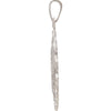 14k White Gold 25x18mm Oval Filigree Miraculous Medal