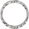 14k White Gold 4.5mm Band Size 8