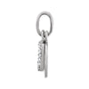 14k White Gold .06 CTW Diamond Geometric Pendant
