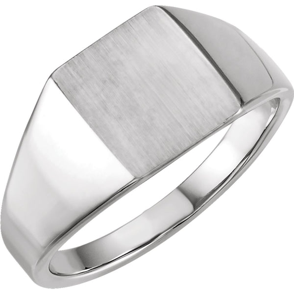 Sterling Silver Signet Ring, Size 11