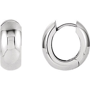 Sterling Silver 16.75mm Hinged Earrings