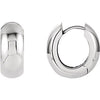 Sterling Silver 16.75mm Hinged Earrings