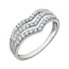 14k White Gold 3/8 ctw. Diamond Ring, Size 7