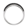 14k White Gold Knife-Edge Anniversary Band, Size 7