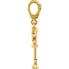 14k Yellow Gold Vintage-Style Key Charm