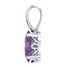 14k White Gold Amethyst Pendant