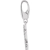 14k White Gold Anchor Charm