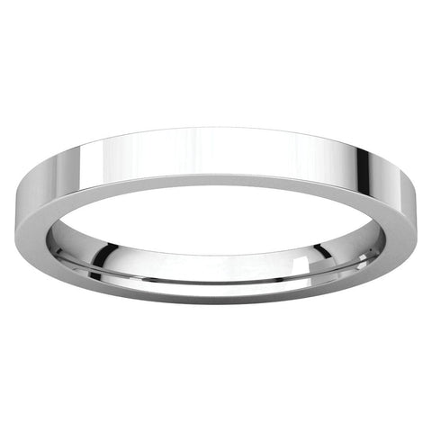 Platinum 2.5mm Flat Comfort Fit Band, Size 5.5