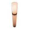14k Rose Gold 5mm Half Round Tapered Band, Size 6