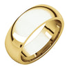 07.00 mm Comfort-Fit Wedding Band Ring in 14K Yellow Gold ( Size 11 )