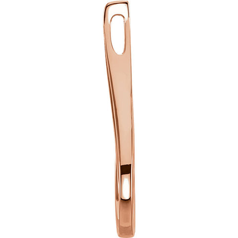 14k Rose Gold Freeform Pendant