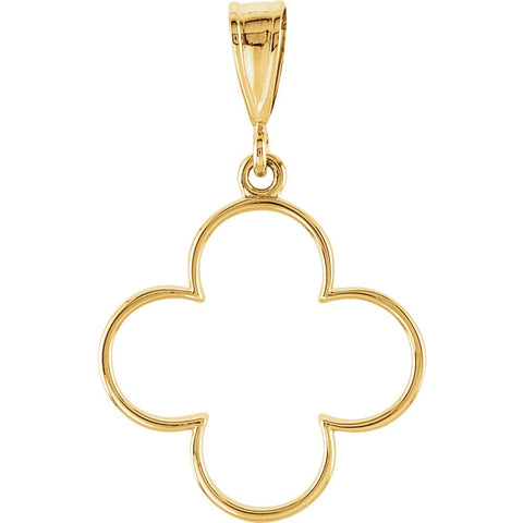 14k Yellow Gold Interlocking Circle 18" Necklace