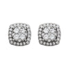 14k White Gold 3/4 CTW Diamond Earrings