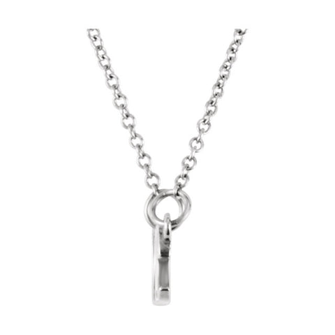 14k White Gold "Amore" 16.25" Necklace
