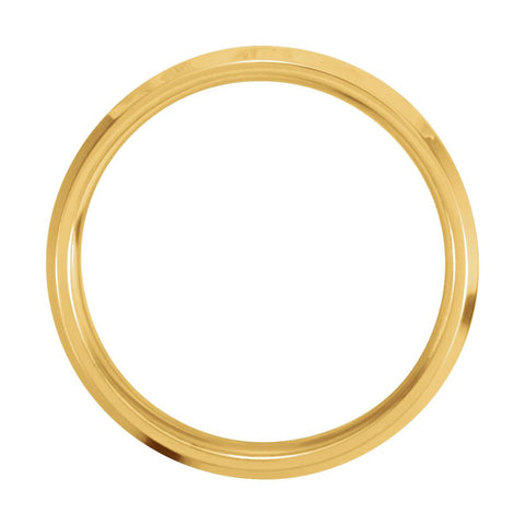 14K White & Yellow Gold 6mm Comfort-Fit Band Size 7.5