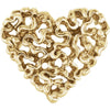 Heart Shaped Pendant in 14k Yellow Gold