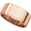14k Rose Gold 8mm Flat Edge Band , Size 11.5
