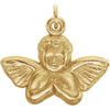 14.00x16.00 mm Baby Angel Pendant in 14K Yellow Gold