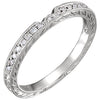 14k White Gold 1/10 ctw. Diamond Band, Size 6