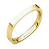 02.50 mm Square Comfort-Fit Wedding Band Ring in 14K Yellow Gold ( Size 6 )