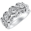 1/4 CTTW Diamond Anniversary Band in 14k White Gold (Size 6 )