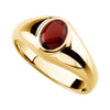 14k Yellow Gold Mozambique Garnet Ring, Size 10.5