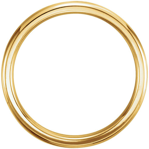 14k Yellow Gold 2mm Comfort Fit Milgrain Band Size 5