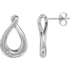 Pair of 0.015 CTTW Diamond Earrings in Sterling Silver