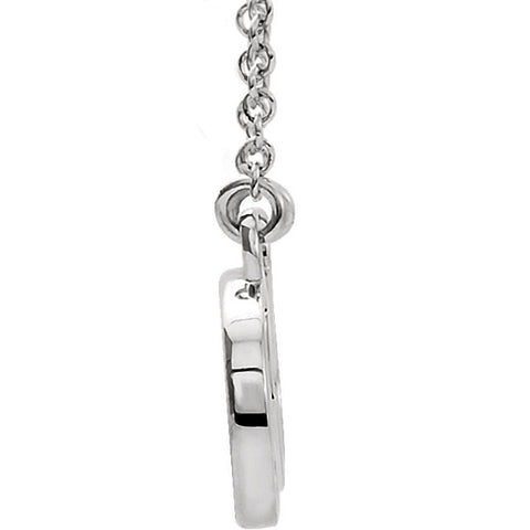 14k White Gold Love Infinity-Inspired 17" Necklace