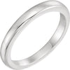 0.75-10.25 ct. Tapered Bombe Solstice Wedding Band Ring in 14k White Gold ( Size 6 )