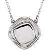 Antique Square 18-Inch Necklace in 14K Rose Gold