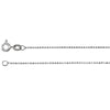 1.0 mm Solid, Diamond-Cut, Bead Chain in 14k White Gold ( 24-Inch )