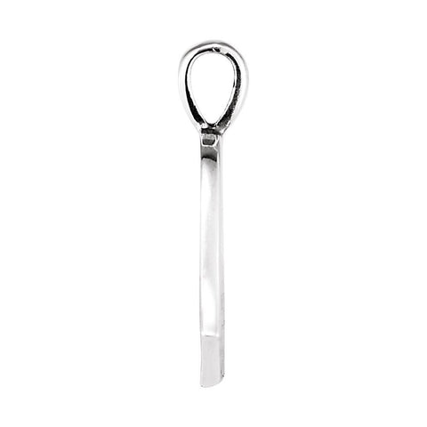 Sterling Silver Heart print Happy Mothers Day Pendant