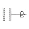 14k White Gold 1/10 ctw. Diamond Vertical Bar Earrings
