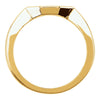 14k Yellow Gold Band for 6x4mm Engagement Ring, Size 6