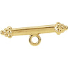 Granulated Design Toggle Bar in 14K Yellow Gold