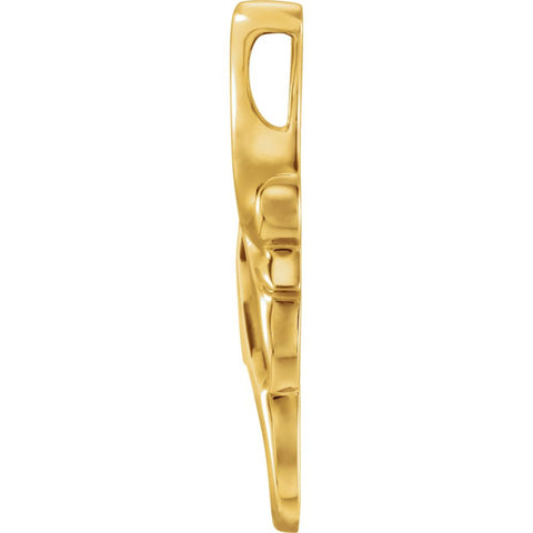 14k Yellow Gold Freeform Pendant