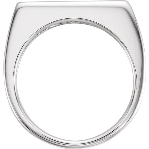 14k White Gold Stackable Ring, Size 7