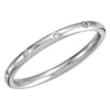 14K White Gold 1/10 CTW Diamond Eternity Band (Size 6)