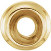 14k Yellow Gold 9mm Plain Roundel
