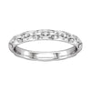 14k White Gold 1/5 CTW Diamond Sculptural-Inspired Eternity Band Size 5.5