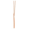 14k Rose Gold 1/6 CTW Diamond "V" 16-18" Necklace