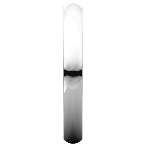 14k White Gold 3mm Heavy Comfort Fit Band, Size 8