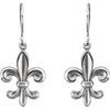Sterling Silver Fleur-de-lis Earring
