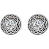 14k White Gold 1/5 CTW Diamond Earrings