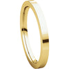 18k Yellow Gold 2mm Flat Comfort Fit Band, Size 6