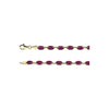 14K Yellow Gold Created Ruby 7-Inch Bracelet
