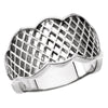 11mm Latticework Band in 14K White Gold (Size 6)