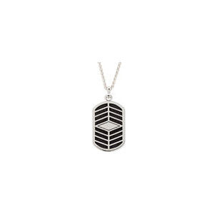 Sterling Silver Enameled Reversible Cross Necklace
